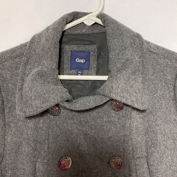 GAP Womens gray coat 77% wool size XS - Picture 3 of 8